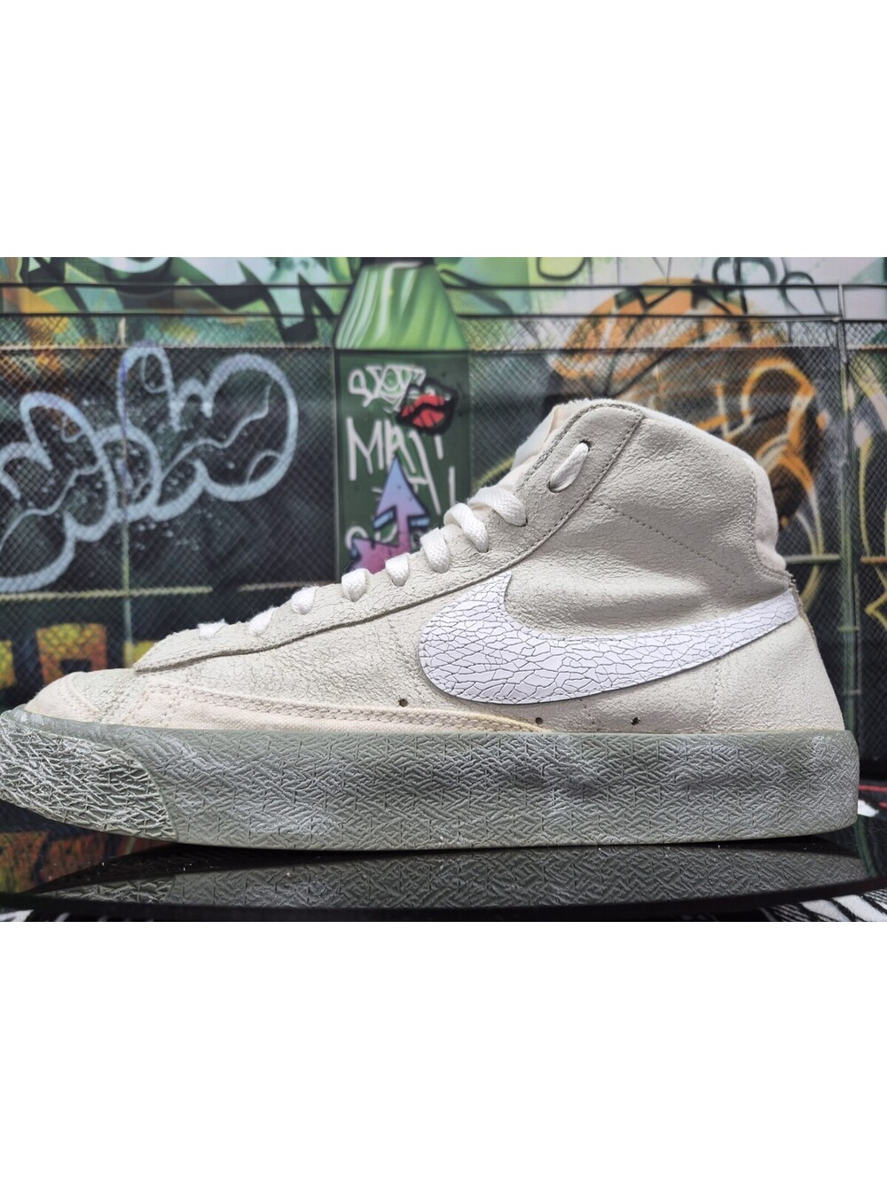 NIKE BLAZER MID '77 VNTG WHITE/GRAY GHOST HIGH TOP SIZE 11.5M SNEAKER DV0797-100